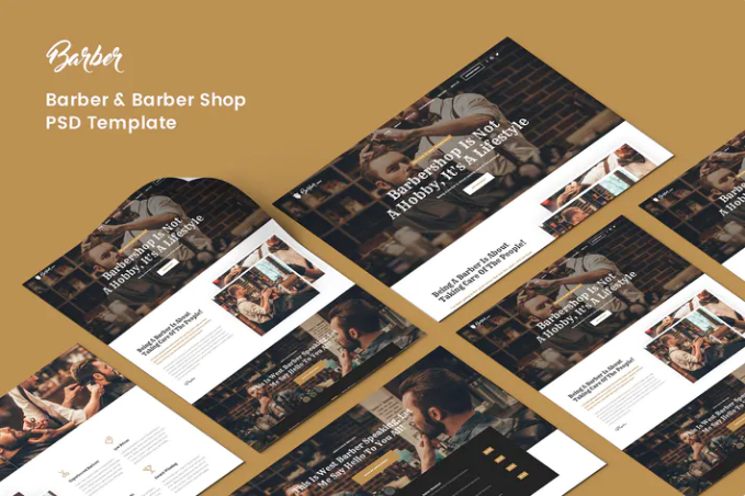 Barber PSD Template