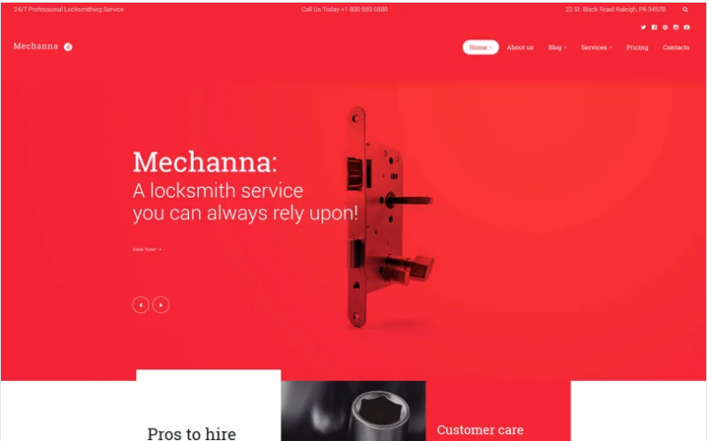 Product Image - Mechanna – Locksmith WordPress Theme