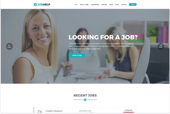 Jobhelp - Job Board PSD Template