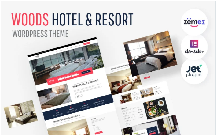 Woods Hotel - Hotel & Resort WordPress Theme