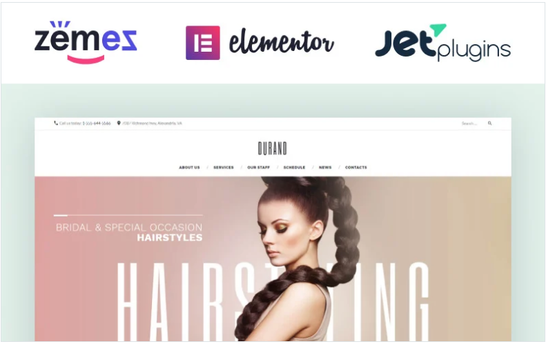 Durand - Beauty & Hair Salon WordPress Theme