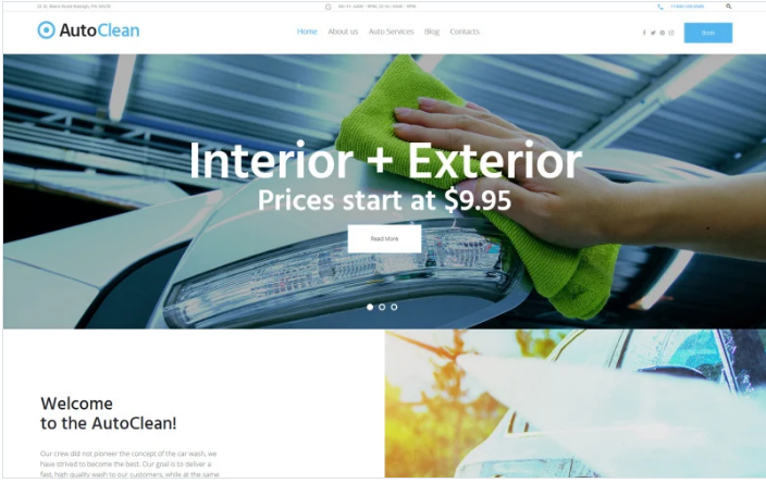 Product Image - AutoClean – Car Wash & Car Repair WordPress Theme