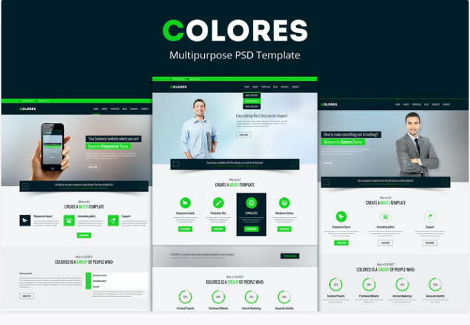 Colores – Multipurpose PSD Template