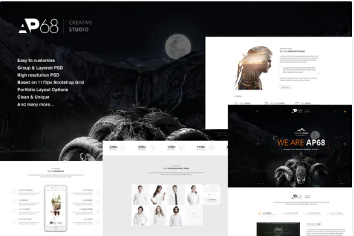 AP68 - Creative PSD Template