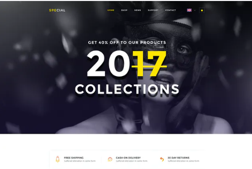 Fashion Shop PSD Template
