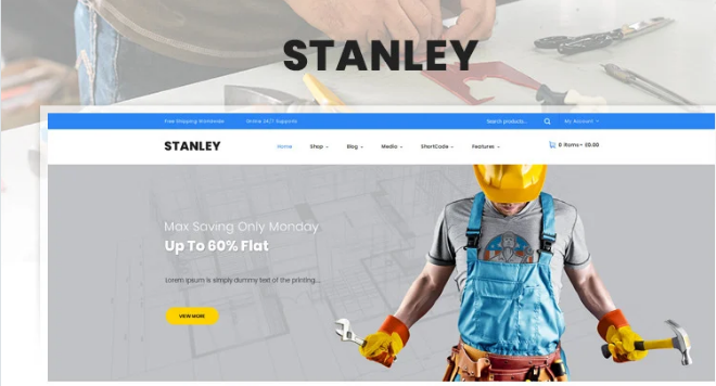 Stanley - Tools Hardware Store WooCommerce Theme