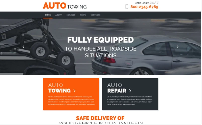 AutoTowing WordPress Theme
