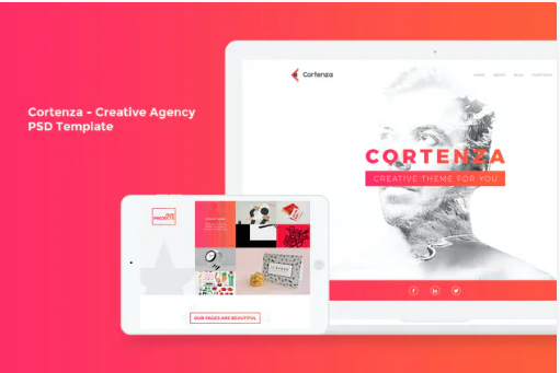 Cortenza - Creative Agency PSD Template