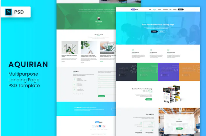 Multipurpose - Landing Page PSD Template