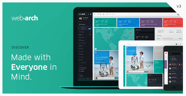 Webarch - Responsive Admin Dashboard Template