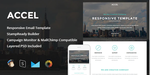Accel - Responsive Email + StampReady Builder
