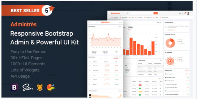 Admintres - Responsive Bootstrap Admin & Powerful UI Kit
