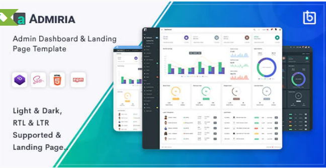 Admiria - Admin Dashboard & Landing Page Template