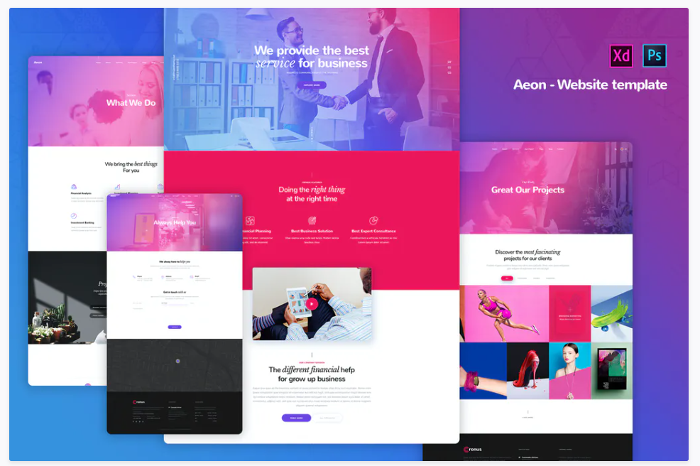 Aeon - Corporate Business Website Templates