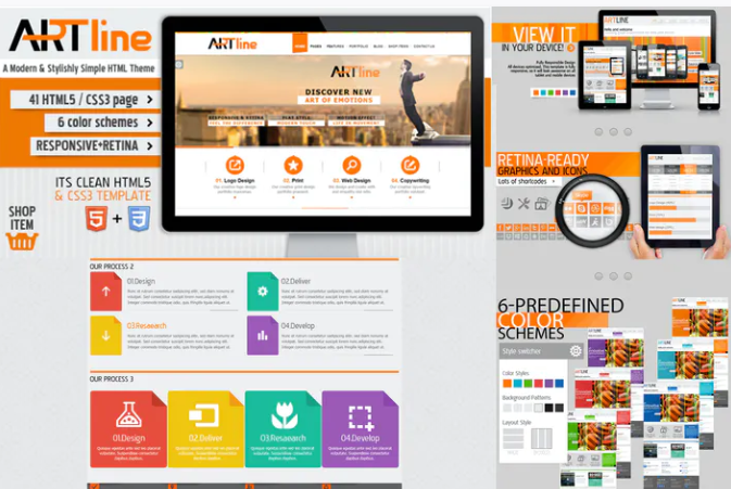 Artline PSD Template