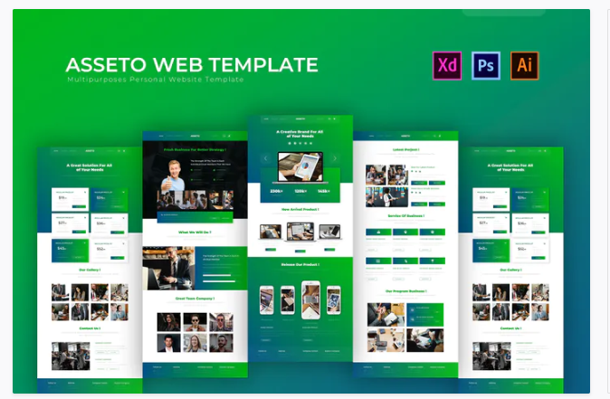 Asseto | PSD Web Template