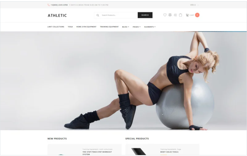 Athletic - Sports Store WooCommerce Theme
