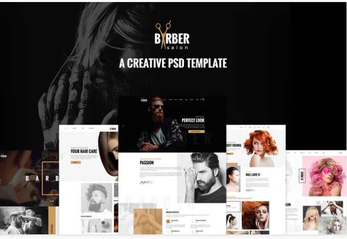 Barber - A Creative PSD Template