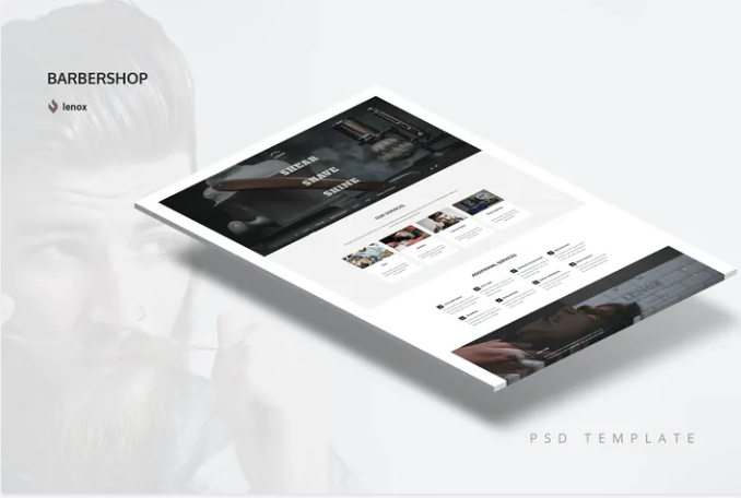 Barbershop PSD Template