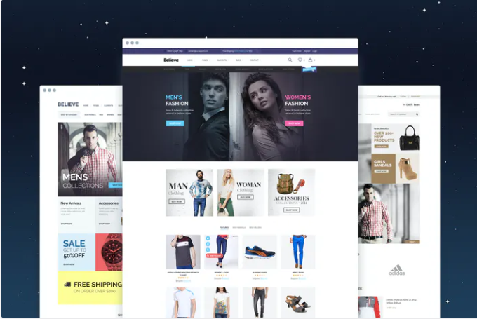 Believe - eCommerce PSD Template