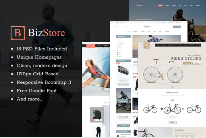 BizStore - Multipurpose eCommerce PSD Template