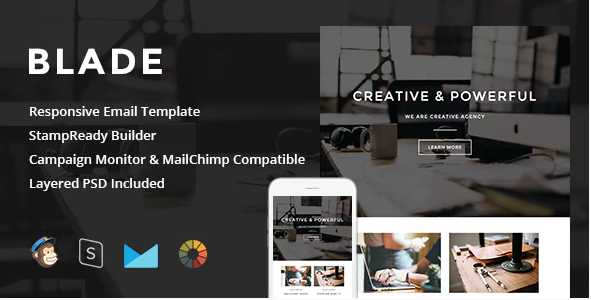 Blade - Responsive Email + StampReady Builder