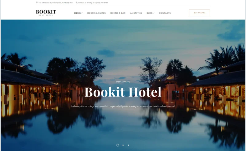 Bookit - Small Hotel WordPress Theme