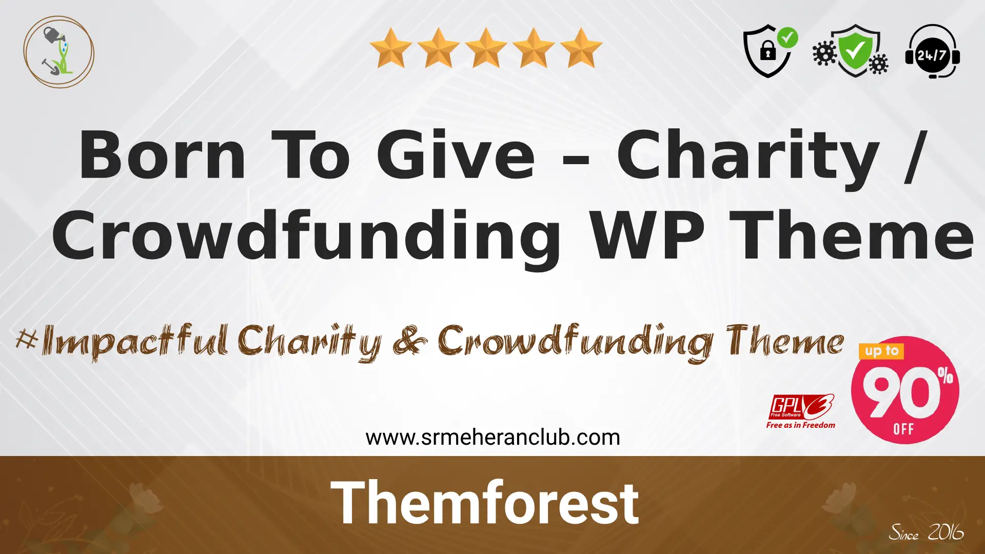 Born To Give – Charity / Crowdfunding WP Theme — Theme by Themeforest