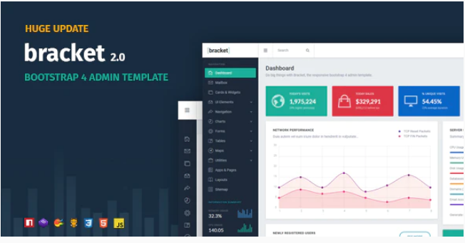 Bracket Responsive Bootstrap 4 Admin Template