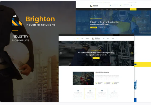 Brighton : Industry PSD Template