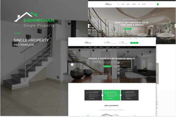 Brimingham : Single Property PSD Template