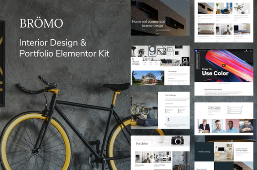 Bromo - Interior Design Portfolio Template Kit