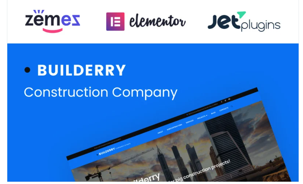 Builderry - Construction Company WordPress Theme