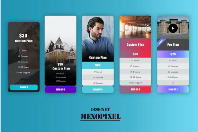 Business Pricing Table For Website PSD Template