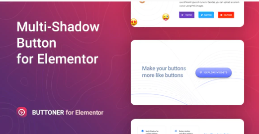 Buttoner – Multi-shadow Button for Elementor
