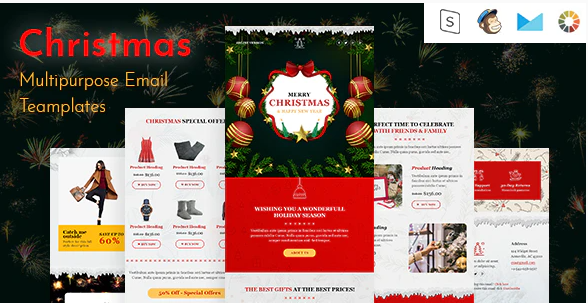 Christmas-Responsive Email Template + Online Builder