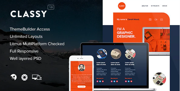 Classy - Responsive Email + Themebuilder Access