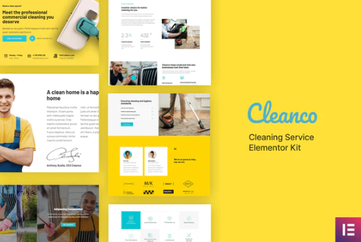 Product Image - Cleanco – Cleaning Service Company Template Kit