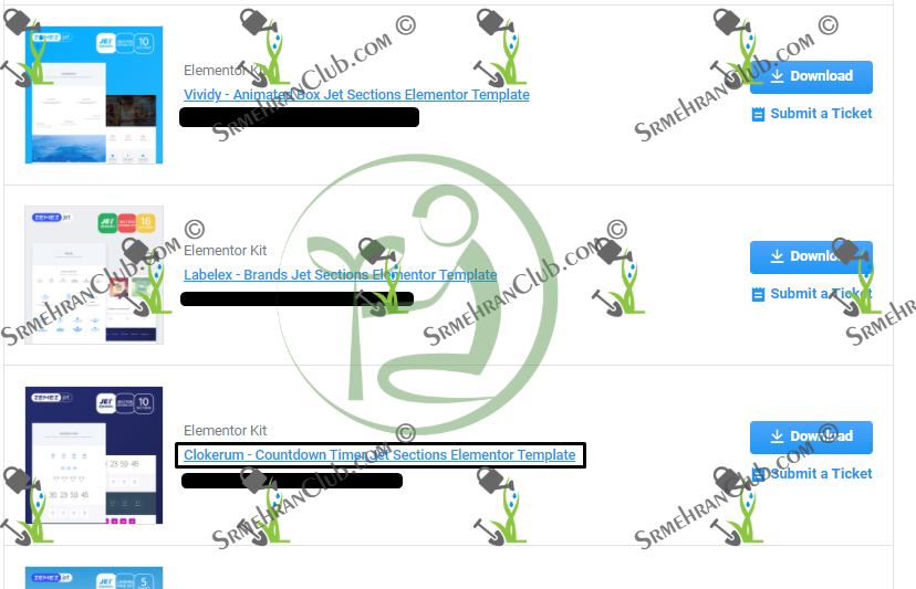 Clokerum - Countdown Timer Jet Sections Elementor Template | Srmehranclub