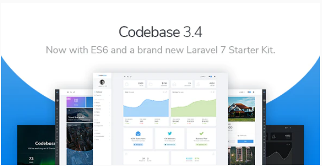 Codebase – Bootstrap 4 Admin Dashboard Template & Laravel 7 Starter Kit — Theme by Themeforest