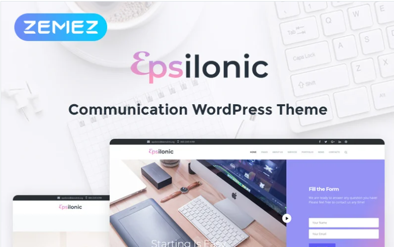 Communication WordPress Theme