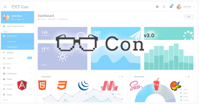 Con - Material Admin Dashboard Template