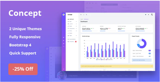 Concept - Responsive Admin Dashboard Template