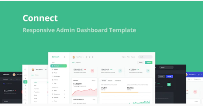 Connect - Responsive Admin Dashboard Template