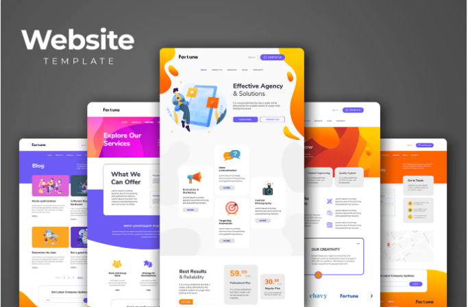 Corporate Agency Website PSD Templates