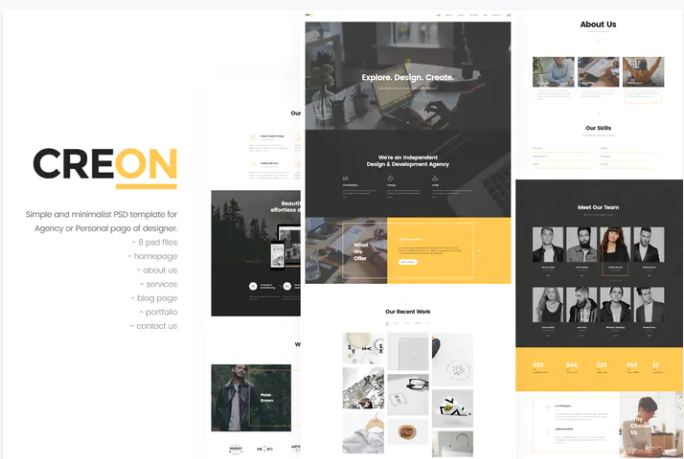 Creon - Agency PSD Template