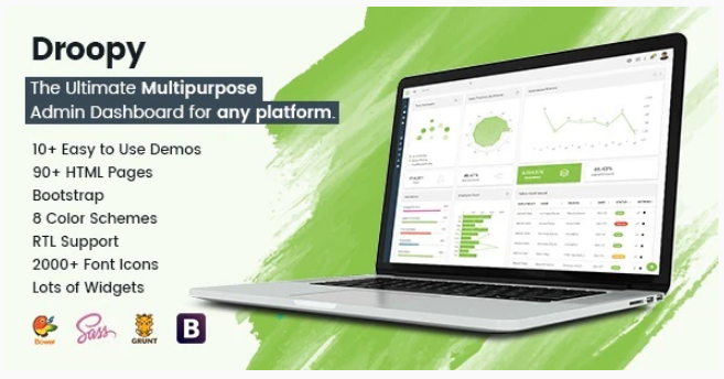 Droopy – Multipurpose Bootstrap Admin Dashboard Template + UI Kit — Theme by Themeforest
