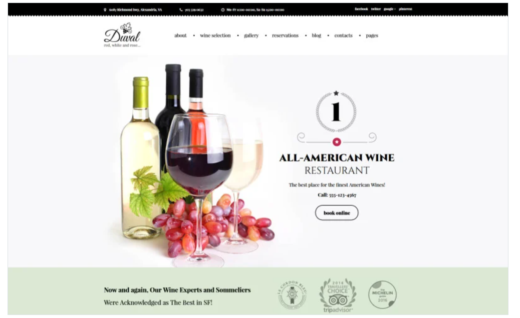 Product Image - Duval – Wine Restaurant WordPress Theme