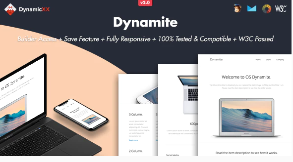 Dynamite - Responsive Email + Online Builder