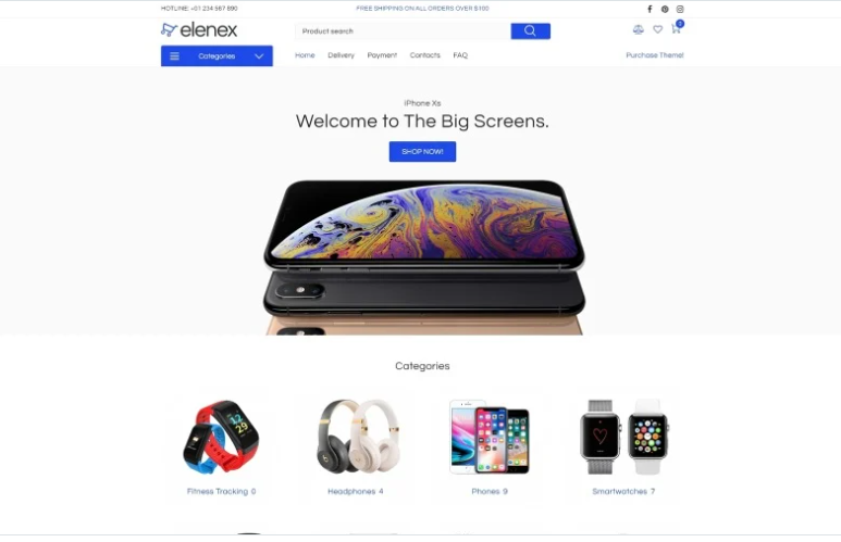 Elenex - Gadgets ECommerce Classic Elementor WooCommerce Theme
